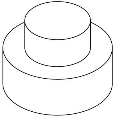 径の異なる円柱の説明図10